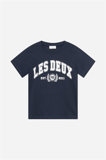 Les Deux University T-shirt - mörk marinblå/ljus elfenben